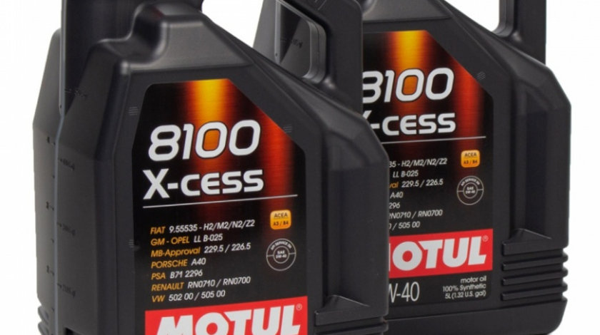 Set 2 Buc Ulei motor Motul 8100 X-Cess 5W-40 5L