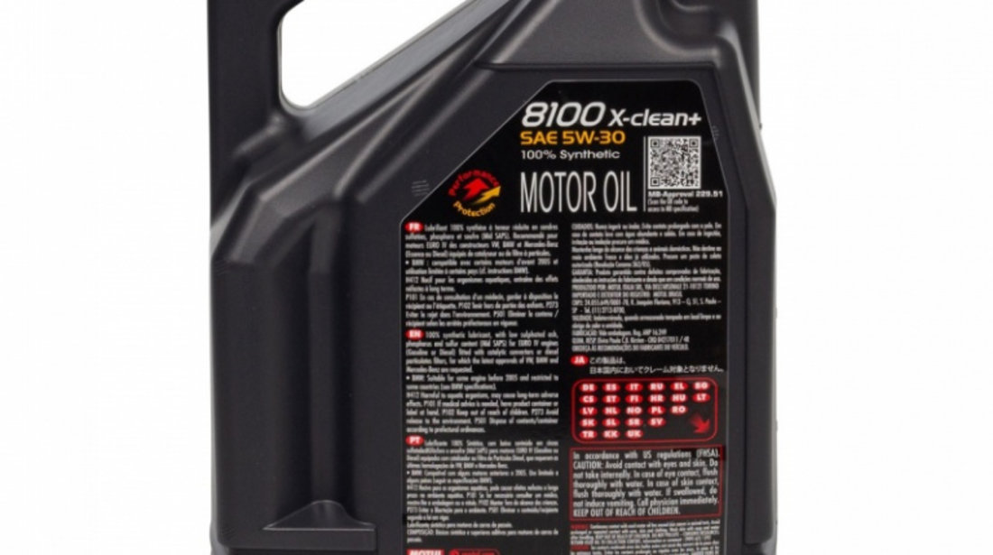 Set 2 Buc Ulei motor Motul 8100 X-Clean+ 5W-30 5L