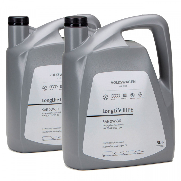 Set 2 Buc Ulei Motor Oe Volkswagen Longlife III 0W-30 5L GS55545M4EUR