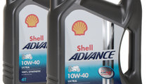 Set 2 Buc Ulei Motor Shell Advance Ultra 4T 10W-40...