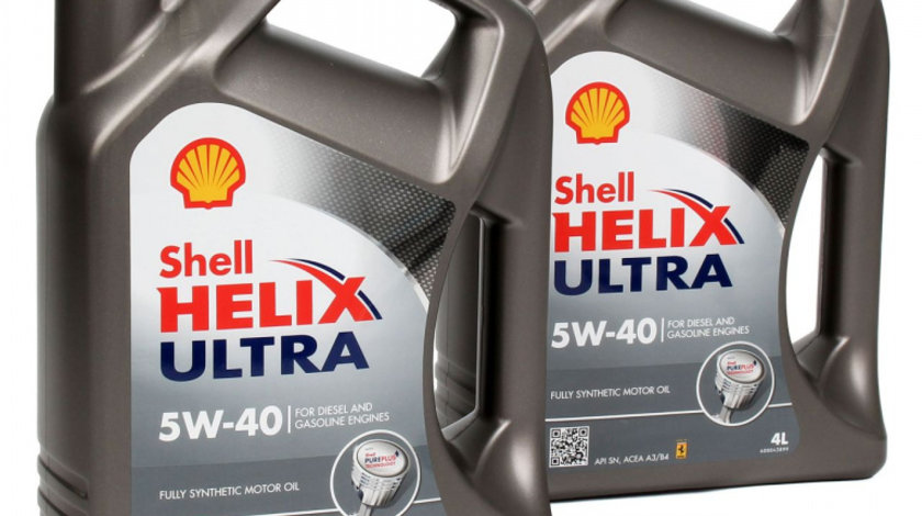 Set 2 Buc Ulei Motor Shell Helix Ultra 5W-40 4L