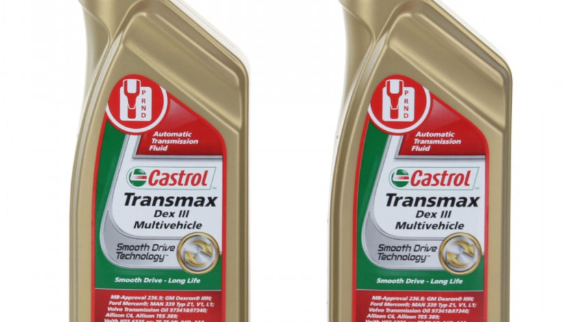 Set 2 Buc Ulei transmisie automata Castrol Transmax Dex III Multivehicle 1L