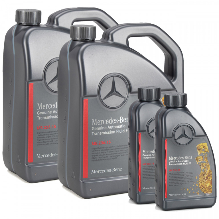 Set 2 Buc Ulei Transmisie Automata Oe Mercedes-Benz 236.15 5L A000989690513AULW + 2 Buc Ulei Transmisie Automata Oe Mercedes-Benz 236.15 1L A000989690511ADNE