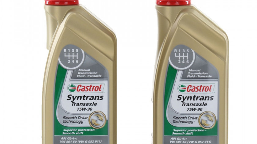 Set 2 Buc Ulei Transmisie Manuala Castrol Syntrans Transaxle 75W-90 1L