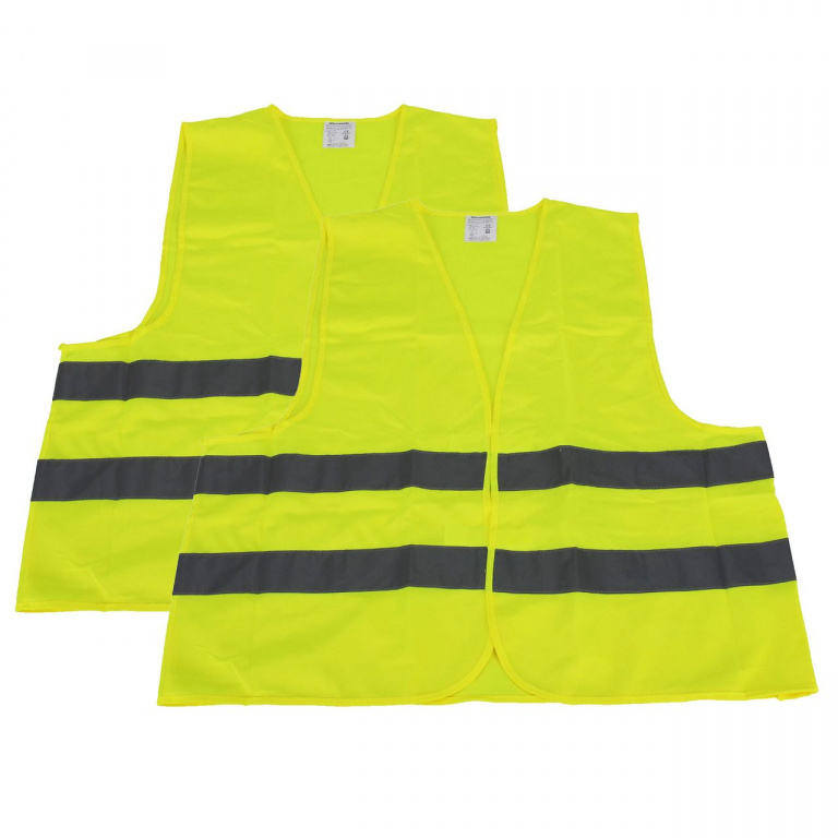 Set 2 Buc Vesta Reflectorizanta Carmotion Galben Fluorescent 58117