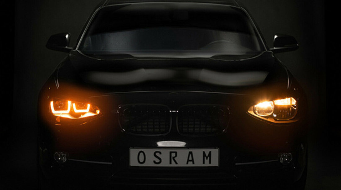 Set 2 Faruri Led Pentru Bmw 1 (f20.f21) (2011-2014) Crom Ledriving Halogen Ledhl103-cm Osram Ams-osram LEDHL108-CM