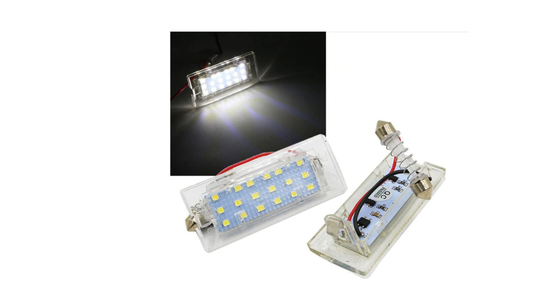 Set 2 Lampi Iluminare numar inmatriculare LED pentru BMW E53&E83