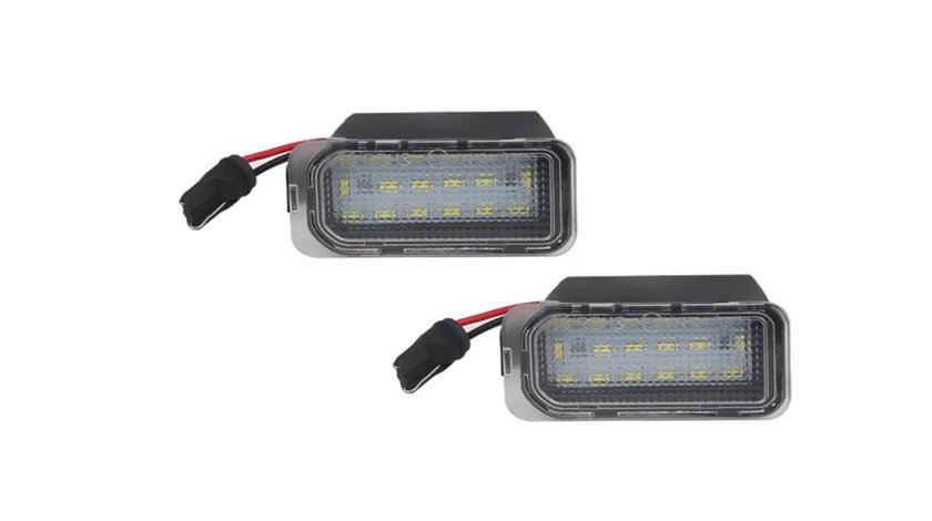 Set 2 Lampi Iluminare Numar LED pentru Ford Fiesta Focus S-Max C-Max Mondeo Kuga