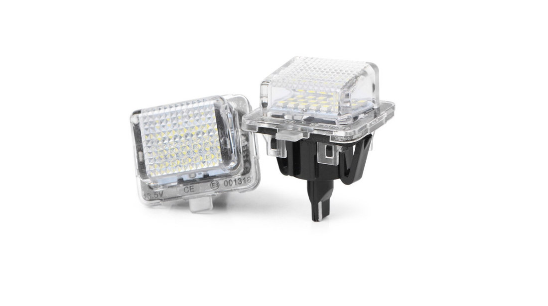 Set 2 Lampi Iluminare Numar LED pentru Mercedes W204 W221