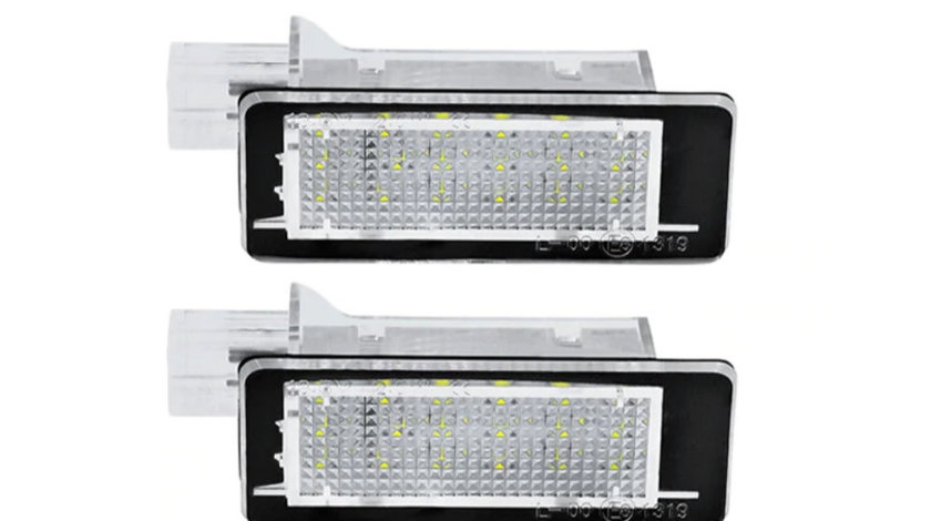 Set 2 Lampi LED Iluminare Numar Inmatriculare pentru Renault