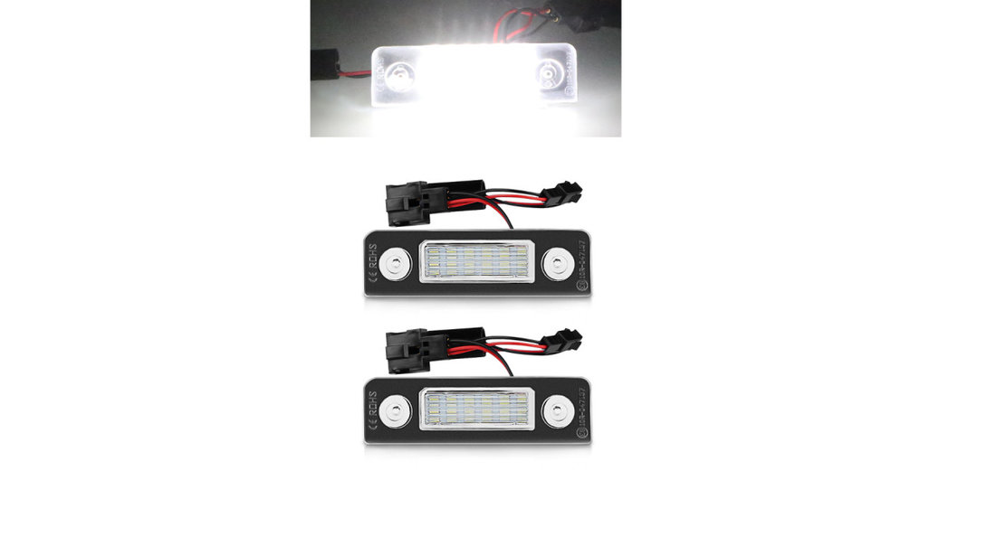Set 2 Lampi LED numar inmatriculare pentru Skoda Octavia 2 Facelift