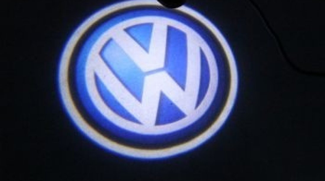 Set 2 Lampi Led Proiector Cu Logo Pentru Portiere VW Caddy 2005-2013