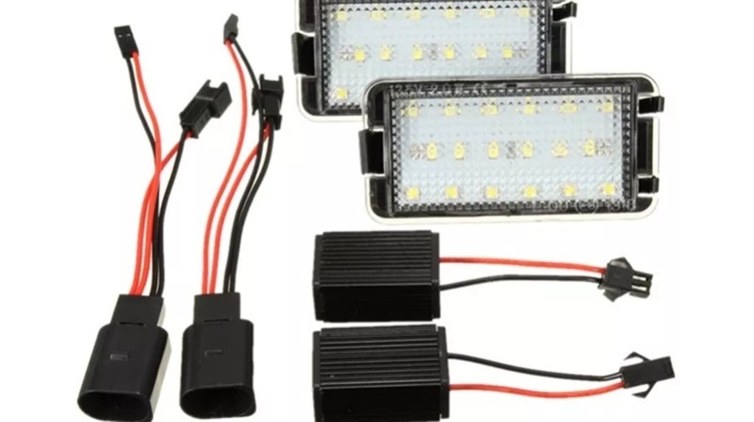 Set 2 Lampi led Seat Leon Toledo Ibiza Cordoba iluminare număr înmatriculare