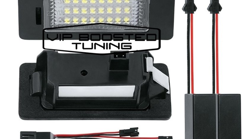 Set 2 lampi numar led canbus dedicate AUDI TT 2011+