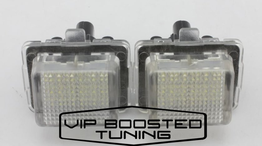 Set 2 lampi numar led canbus dedicate MERCEDES Clasa C W205 Berlina 2015+