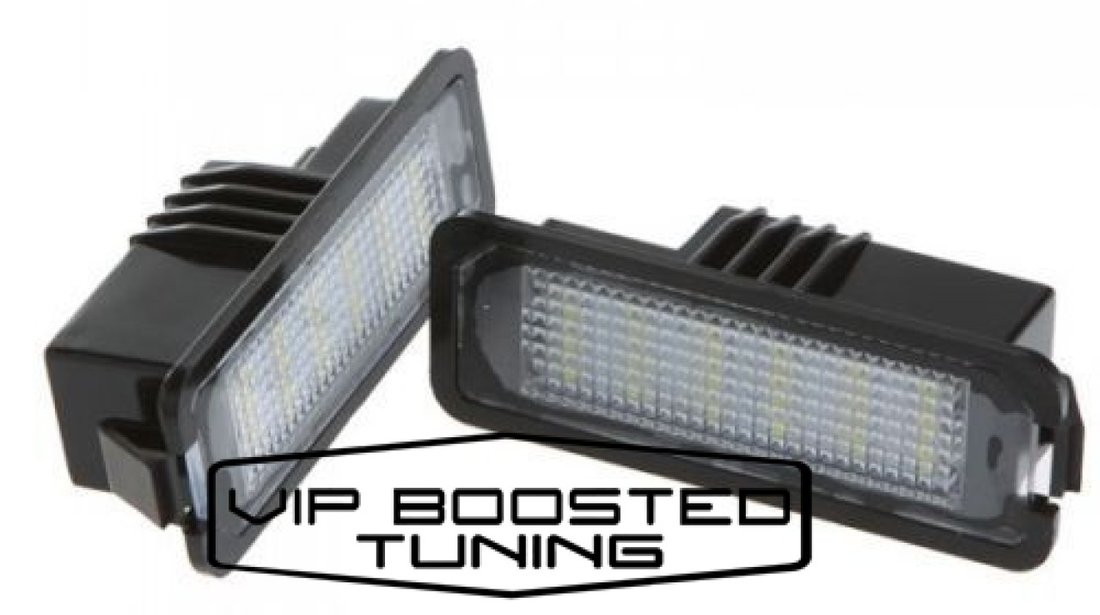 Set 2 lampi numar led canbus dedicate  Seat Leon 2005 - 2012