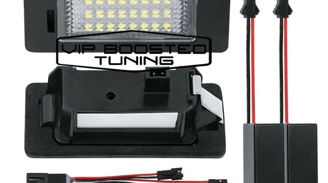 Set 2 lampi numar led canbus dedicate  VW TOUAREG 2011+