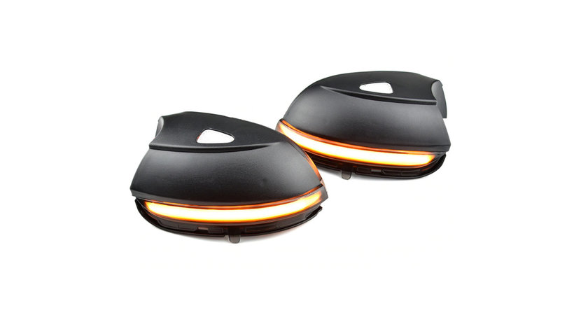Set 2 Lampi Semnalizare LED Dinamice pentru VW Passat B7 Scirocco EOS Beetle Jetta 6