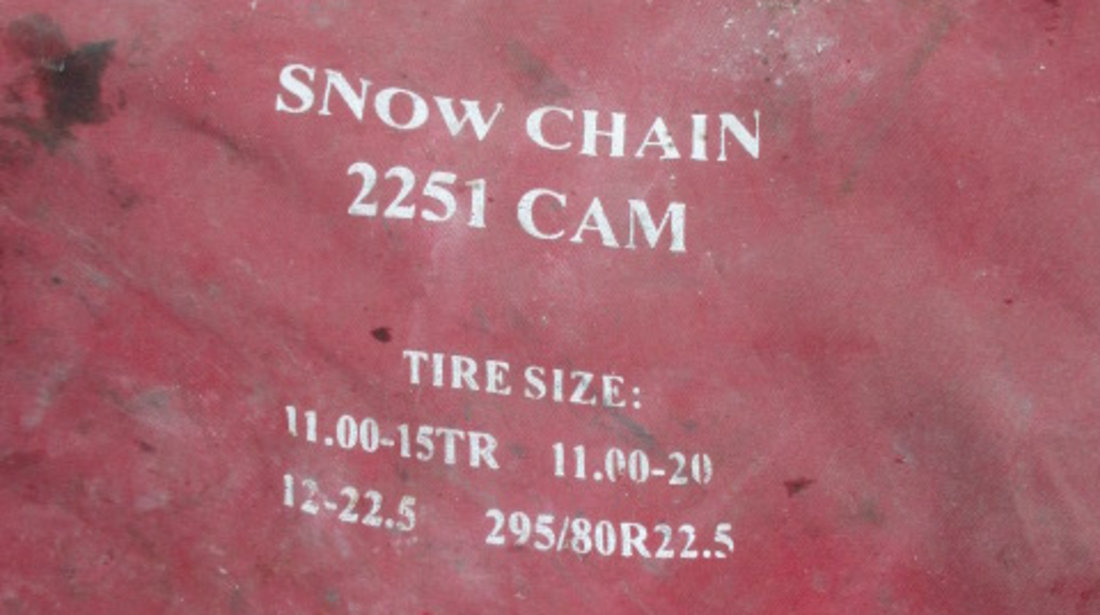 SET 2 LANTURI ANTIDERAPANTE SNOW CHAIN 2251CAM PENTRU CAMIOANE ⭐⭐⭐⭐⭐