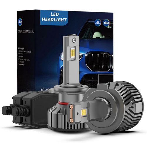 Set 2 Leduri Auto H7 Canbus, Putere 60W, Luminozitate 9000 Lm, 12-24V D21-H7 159117