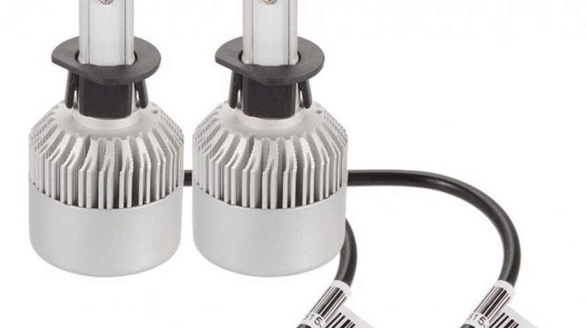 Set 2 Leduri H1 Cob Canbus Pentru Far Auto Putere 72W, Luminozitate 8000 Lm, 12V-24V Alb Rece 6000K 447148