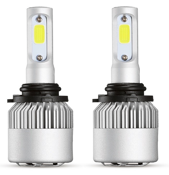 Set 2 Leduri Hb3 / 9005 Cob Canbus Pentru Far Auto Putere 72W, Luminozitate 8000 Lm, 12V - 24V 528688