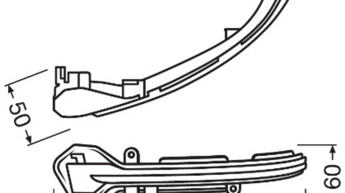 Set 2 Module Semnalizare Dinamica Led (alb) Pentru Oglinzi Seat Leon (2012-2019). Ibiza (2018-). Arona (2018-} Osram Ams-osram LEDDMI 5F0 WT S