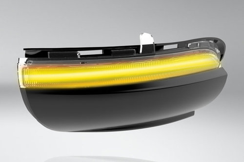 SET 2 MODULE SEMNALIZARE DINAMICA LED (NEGRU) OGLINZI VW GOLF VI (2008-2012), TOURAN I (2010-2015) O...