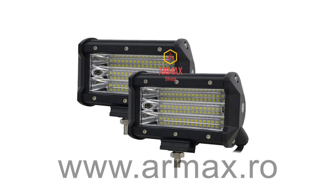 Set 2 proiectoare auto led bar 135w 13 cm