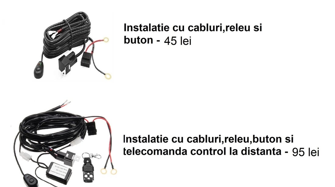 Set 2 proiectoare auto led bar 135w 13 cm