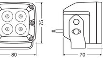 SET 2 PROIECTOARE LED 6000K, 1300 LM - LEDriving C...