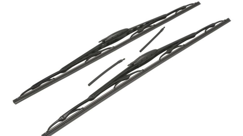 Set 2 stergatoare standard fata Truck 600mm DAF LF, LF 45, LF 55; RVI D ACCESS, MIDLUM, MASCOTT; VOLVO FL II, FL III; IVECO DAILY III, DAILY IV, DAILY V; NISSAN INTERSTAR; OPEL MOVANO dupa 1998