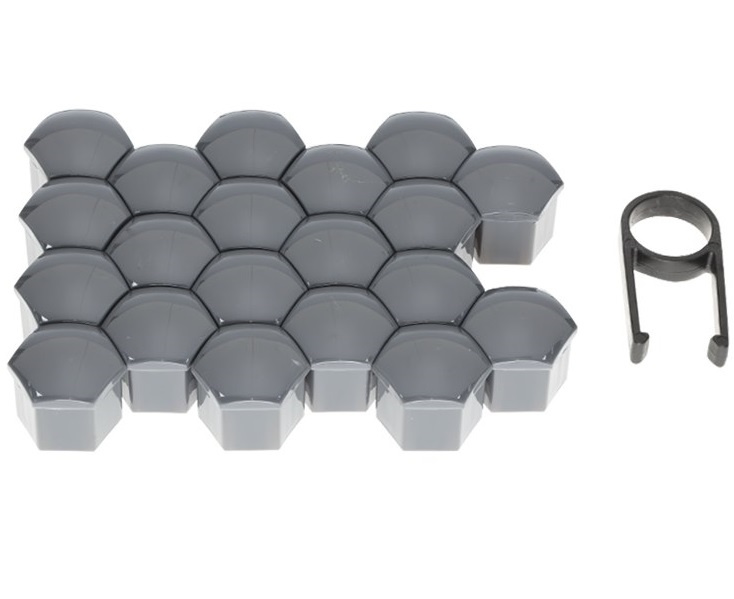 Set 20 Buc Capacele Prezoane 19&quot;, Gri Grafit, + Cheie Carmotion 63785