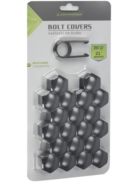 Set 20 Buc Capacele Prezoane 21&quot;, Gri Grafit, + Cheie Carmotion 63786