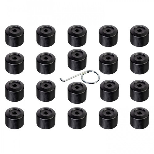 Set 20 Buc Capacele Prezoane + Cheie Febi Plus 17&quot; Negru 175230