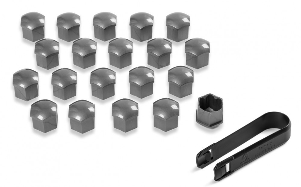 Set 20 Buc Capacele Prezoane Oe Skoda Gri Metalizat 000071215PUZ7