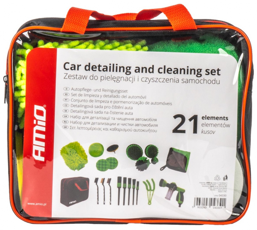 Set 21 Buc Kit Detailing Si Curatat Auto Amio 04330