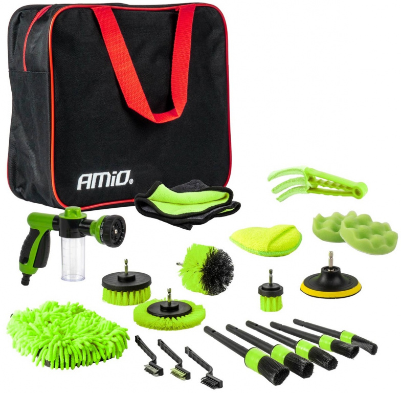 Set 21 Buc Kit Detailing Si Curatat Auto Amio 04330
