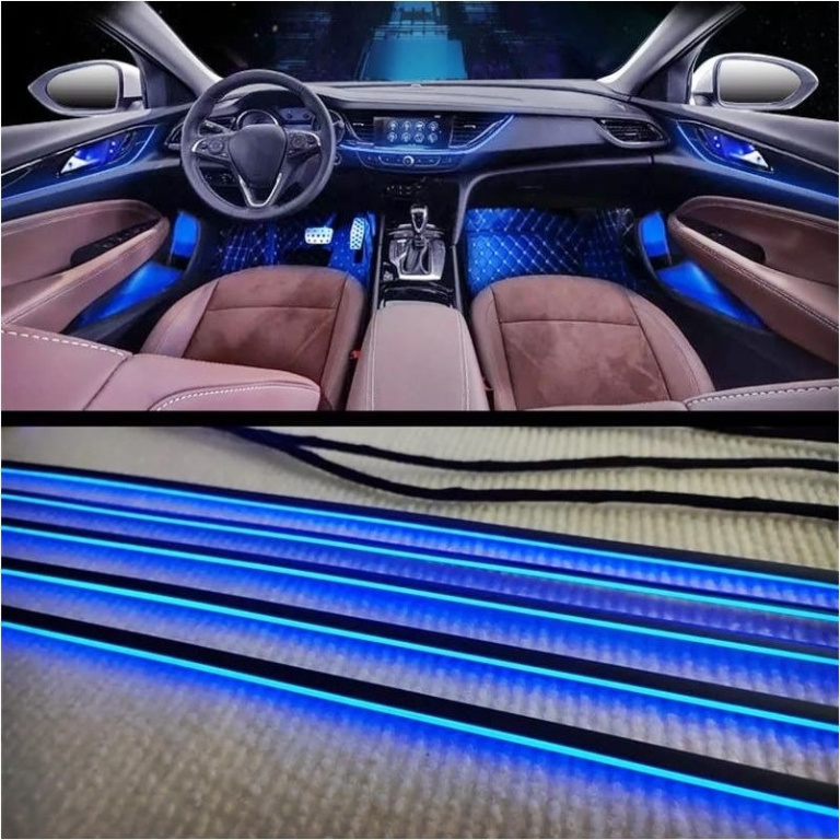 Set 21 Buc Lumini Ambientale Led Rgb Digital ( Poate Afisa Mai Multe Culori In Acelasi Timp Pentru. Banda Led Tip Apa Curgartoare ) Cu Aplicatie BTT HH-22021DIG 291123-5