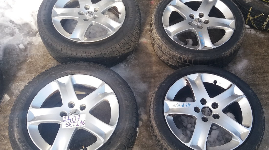 Set 216 - Jante aliaj Peugeot 407, R17, 5 x 108 - cod PEU-4A-15