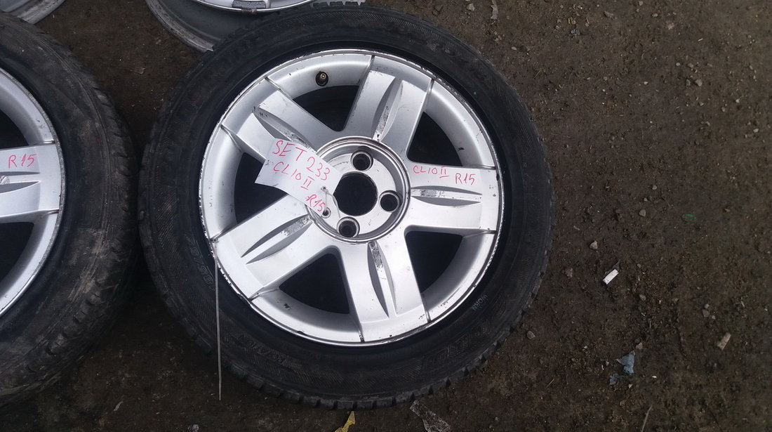 Set 233- Jante aliaj Renault Clio 2, R15, 4x100 - cod REN-4A-28