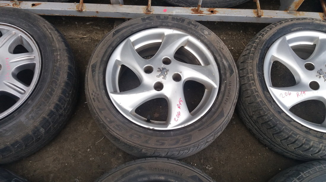 Set 238 - Jante aliaj Peugeot 206, R15, 4 x 108 - cod PEU-4A-16