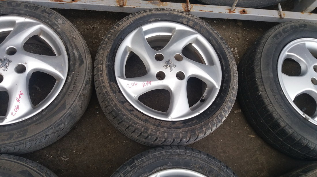 Set 238 - Jante aliaj Peugeot 206, R15, 4 x 108 - cod PEU-4A-16