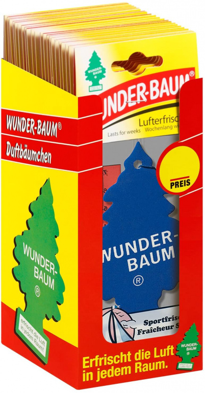 Set 24 Buc Odorizant Wunder-Baum Bradut Sportfrische Sport 7612720201846