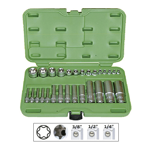 SET 28 TUBULARE TORX SCURTE SI LUNGI JBM 51930 JBM