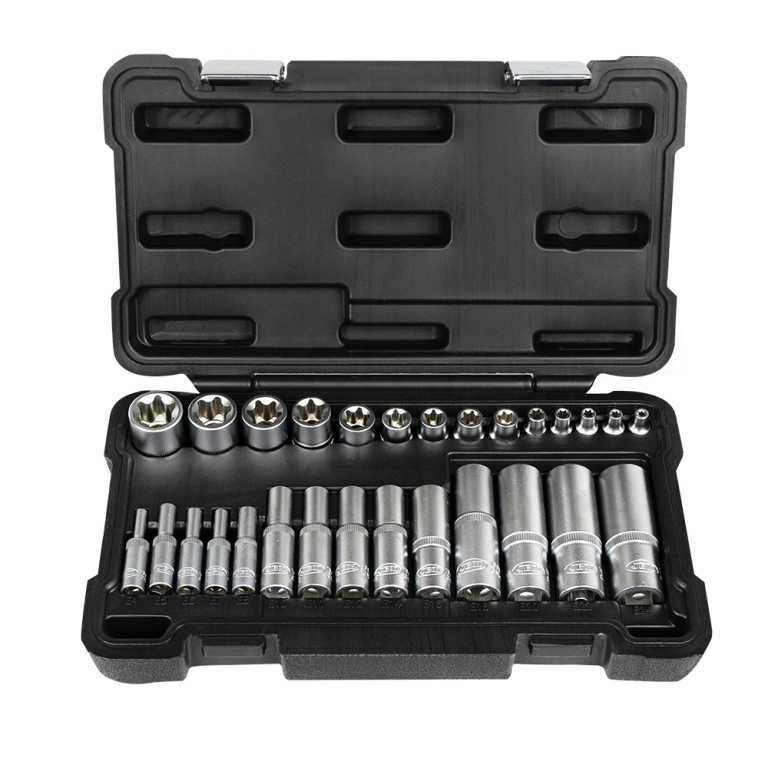 Set 28 Tubulare Torx Scurte Si Lungi Jbm 54141