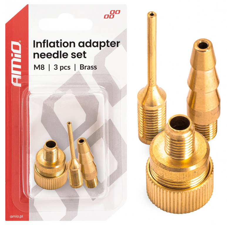 Set 3 Buc Adaptoare De Umflare Pompa / Compresor Amio M8 04502