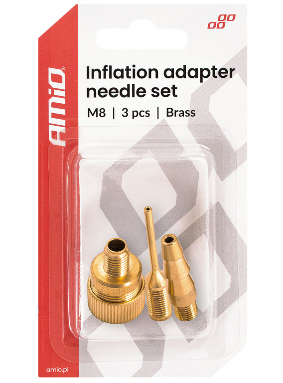 Set 3 Buc Adaptoare De Umflare Pompa / Compresor Amio M8 04502