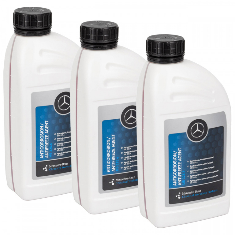 Set 3 Buc Antigel Concentrat Oe Mercedes-Benz MB 325.6 Roz 1L A000989180809