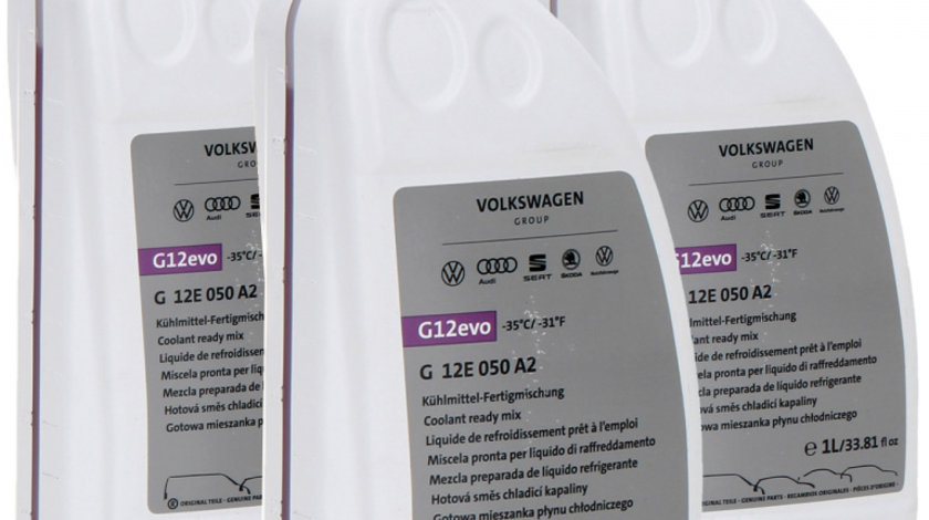 Set 3 Buc Antigel Preparat Oe Volkswagen G12 Evo Mov 1L G12E050A2